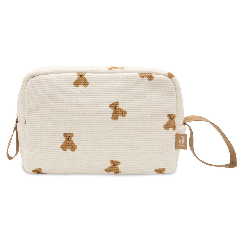 Découvrez la trousse de toilette bébé Mini Teddy Bear : pratique, compacte et polyvalente, idéale pour ranger les essentiels de bébé et maman lors des sorties et voyages.