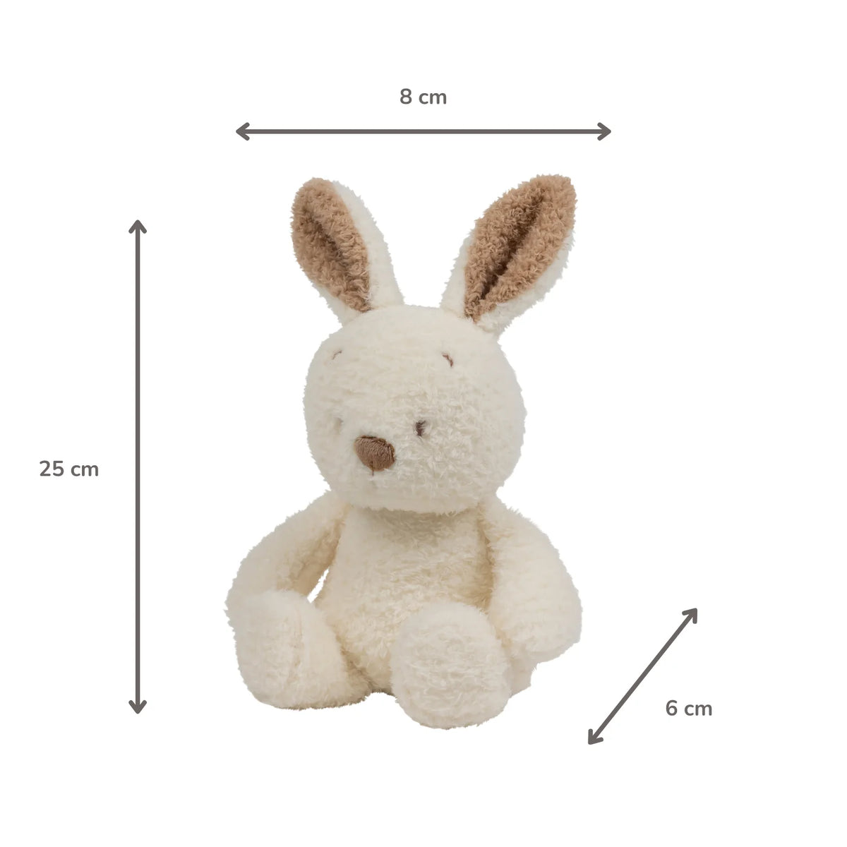 Veilleuse peluche lapin Teddy beige, douce et rassurante. Lumière à deux intensités, rechargeable USB et housse lavable. Parfaite pour apaiser bébé la nuit.