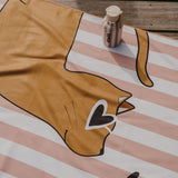 Serviette microfibre enfant Chat – serviette plage fun et légère ZAKUW