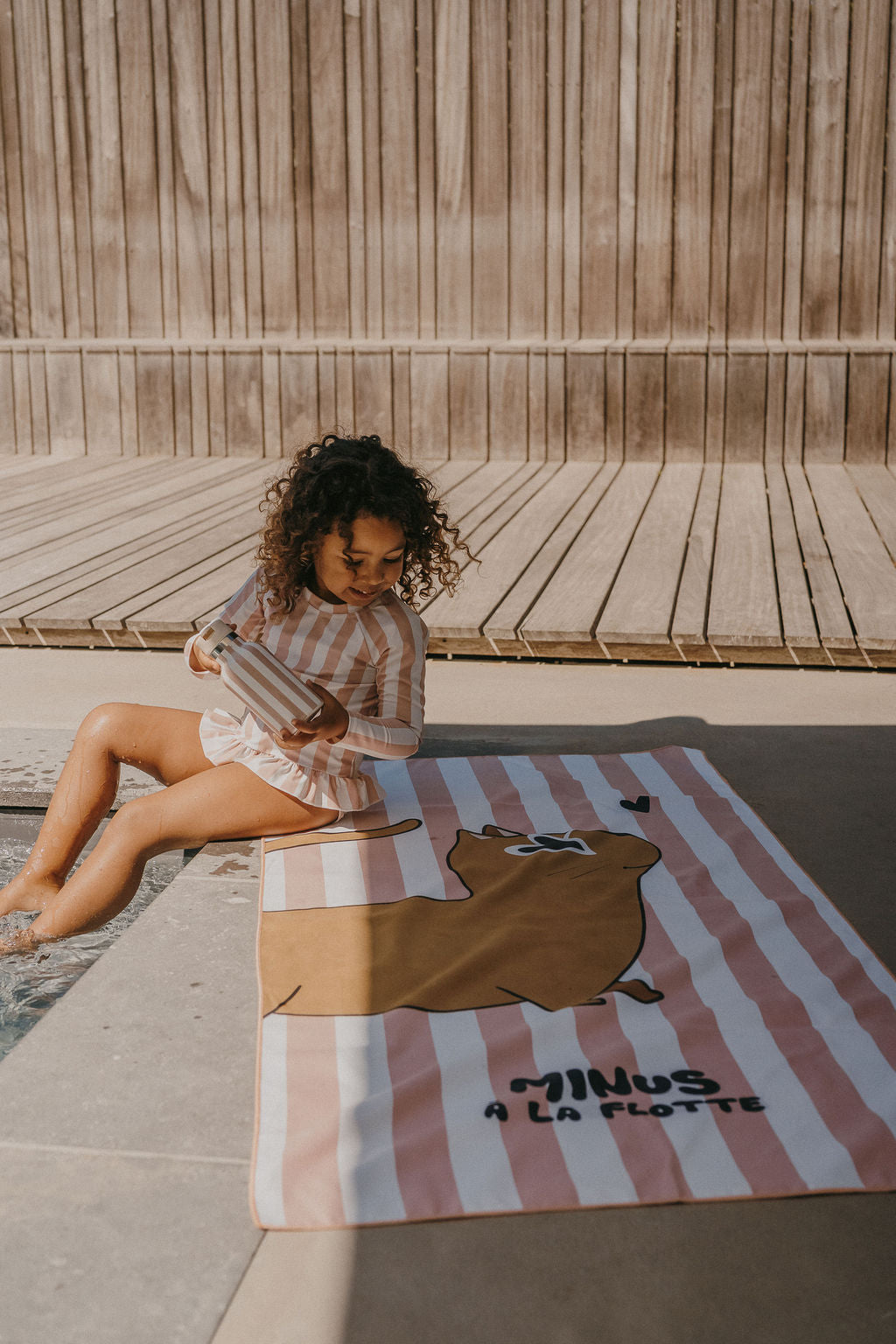 Serviette microfibre enfant Chat – serviette plage fun et légère ZAKUW