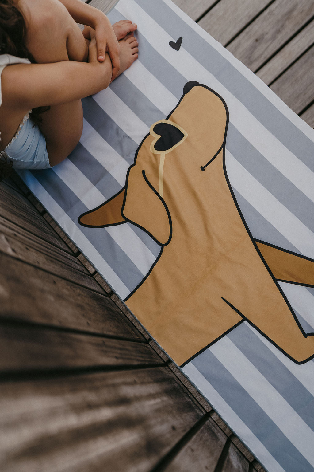 Serviette microfibre enfant Chien – serviette plage fun et légère ZAKUW