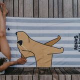 Serviette microfibre enfant Chien – serviette plage fun et légère ZAKUW